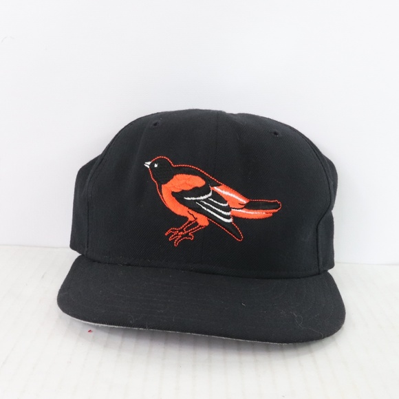 Vintage New Era Baltimore Orioles Fitted Hat Black - Picture 1 of 7